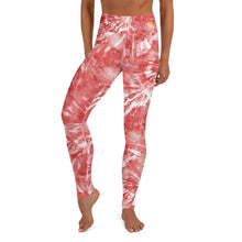 Load image into Gallery viewer, Coral Tie Dye Yoga Leggings
