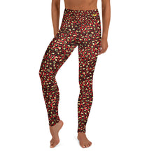 Load image into Gallery viewer, Cabernet Leopard Yoga Leggings
