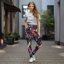 Load image into Gallery viewer, Jungle Flower Yoga Leggings
