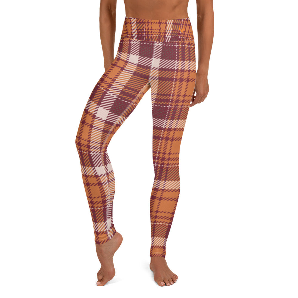 Autumn Plaid Yoga Leggings