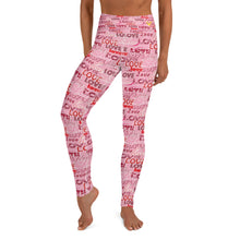 Load image into Gallery viewer, Pink Love Yoga Leggings
