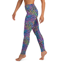 Load image into Gallery viewer, Blue Neon Leopard Yoga Leggings
