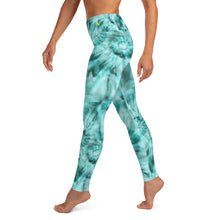 Load image into Gallery viewer, Teal Tie Dye Yoga Leggings
