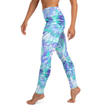 Load image into Gallery viewer, Blue/Purple Tie Dye Yoga Leggings
