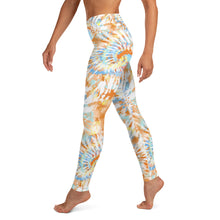 Load image into Gallery viewer, Orange Tie Dye Yoga Leggings
