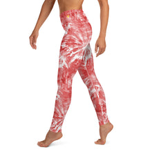 Load image into Gallery viewer, Coral Tie Dye Yoga Leggings
