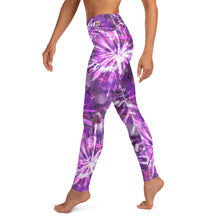 Load image into Gallery viewer, Pink/Purple Tie Dye Yoga Leggings
