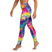 Load image into Gallery viewer, Rainbow Tie Dye Yoga Leggings
