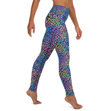 Load image into Gallery viewer, Blue Neon Leopard Yoga Leggings
