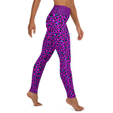 Load image into Gallery viewer, Fuchsia Leopard Yoga Leggings
