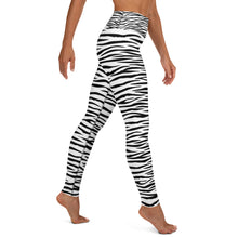 Load image into Gallery viewer, White Tiger Stripe Yoga Leggings
