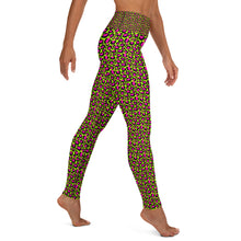 Load image into Gallery viewer, Lime Leopard Yoga Leggings
