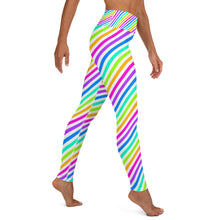 Load image into Gallery viewer, Neon Stripe Yoga Leggings
