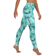 Load image into Gallery viewer, Teal Tie Dye Yoga Leggings
