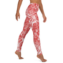 Load image into Gallery viewer, Coral Tie Dye Yoga Leggings
