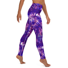 Load image into Gallery viewer, Purple Tie Dye Yoga Leggings
