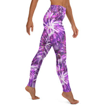 Load image into Gallery viewer, Pink/Purple Tie Dye Yoga Leggings
