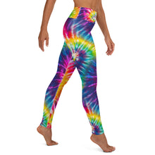 Load image into Gallery viewer, Rainbow Tie Dye Yoga Leggings
