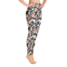 Load image into Gallery viewer, Dark Floral Yoga Leggings
