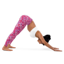 Load image into Gallery viewer, Pink Hearts Yoga Leggings
