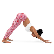 Load image into Gallery viewer, Pink Love Yoga Leggings
