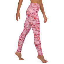 Load image into Gallery viewer, Pink Love Yoga Leggings
