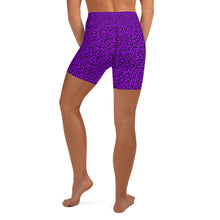 Load image into Gallery viewer, Lavender Leopard Yoga Shorts
