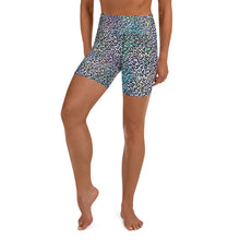 Load image into Gallery viewer, Iridescent Mint Leopard Yoga Shorts
