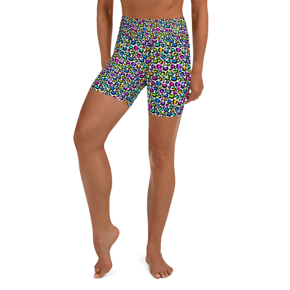 Sprinkle Leopard Yoga Shorts