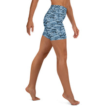 Load image into Gallery viewer, Arctic Camo Yoga Shorts
